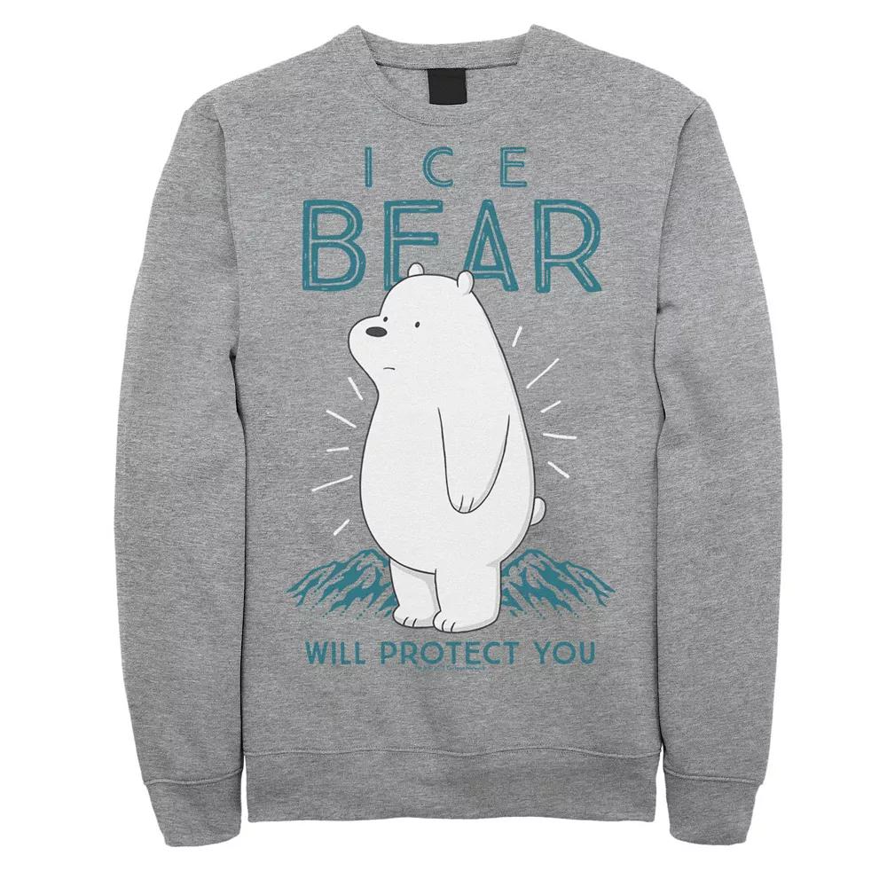Men's Cartoon Network We Bare Bears Ice Bear Will Protect You Sweatshirt,  Product Image