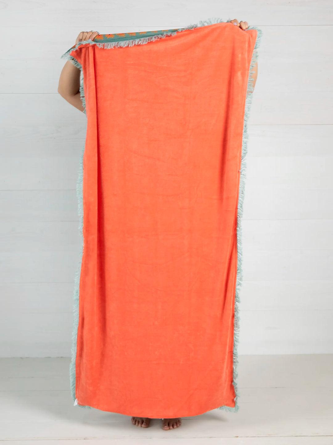 Shabana Beach Towel - Mandala Folk Patchwork Product Image