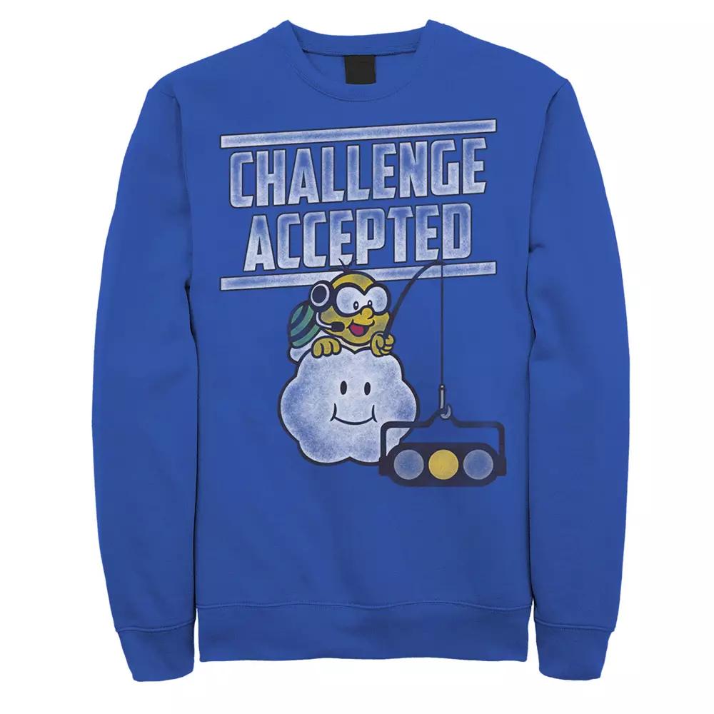 Men's Nintendo Mario Kart Challenge Accepted Text Sweatshirt,  Product Image