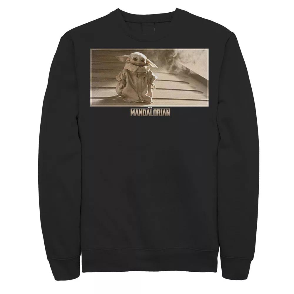 Men's Star Wars The Mandalorian The Child Descending Portrait Sweatshirt,  Product Image