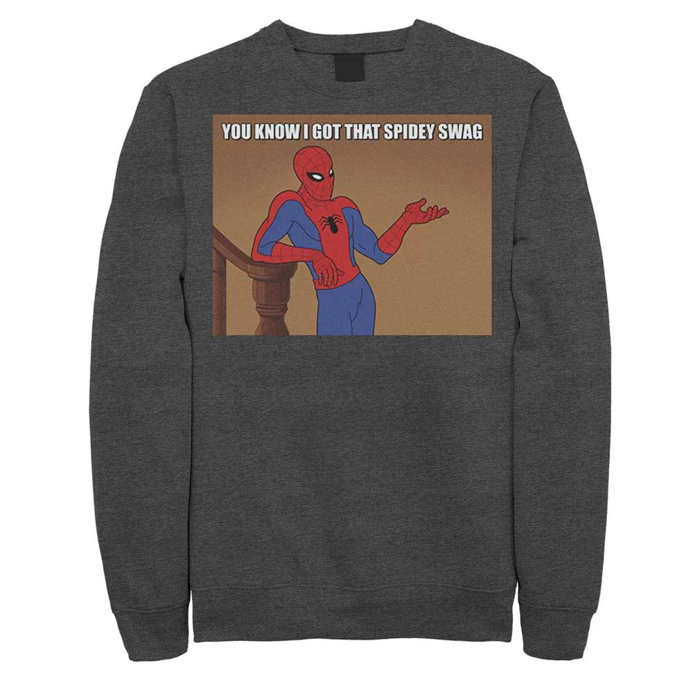 Men's Marvel Spider-Man You Know I Got That Spidey Swag Vintage Fleece,  Product Image