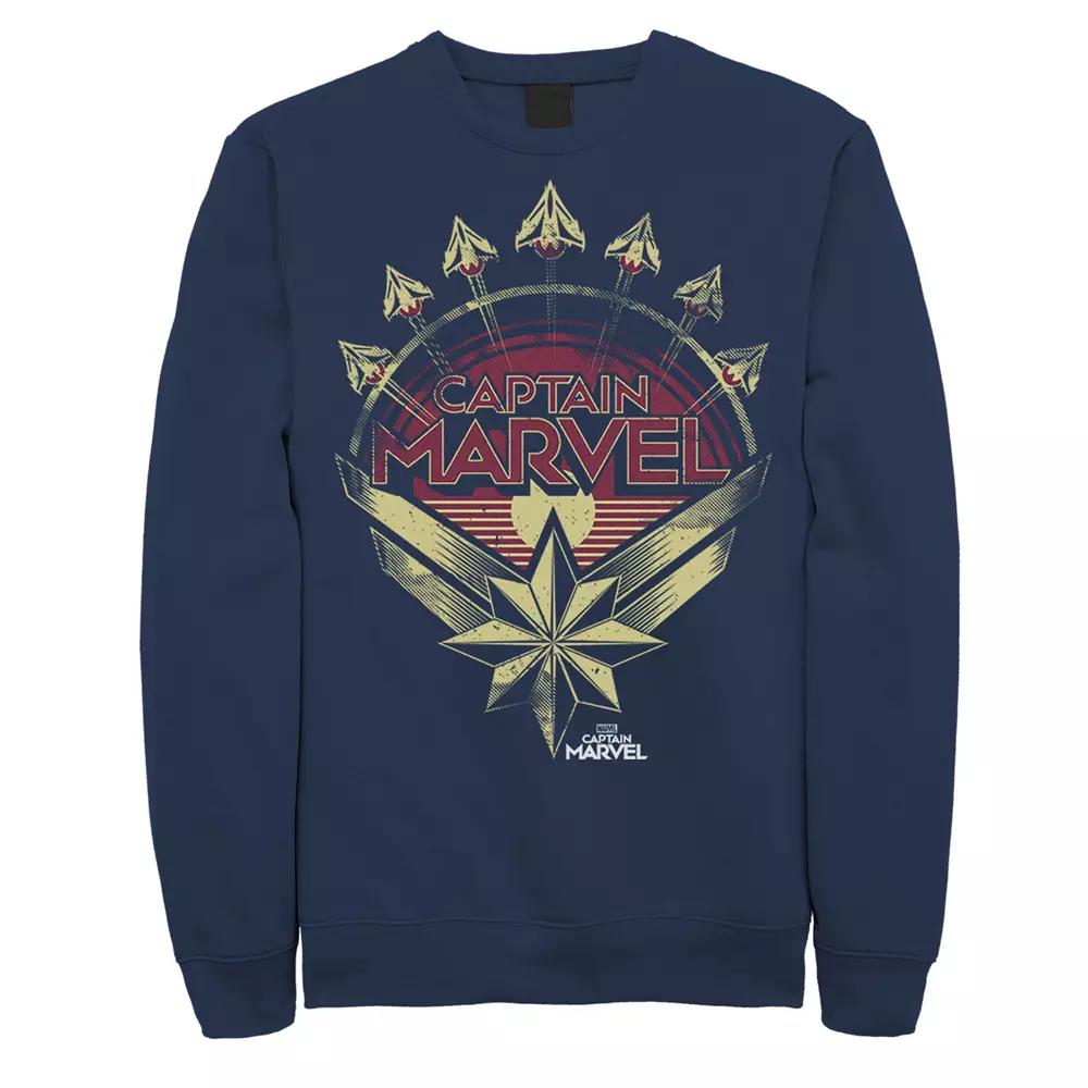 Men's Marvel Captain Marvel Badge Logo Sweatshirt,  Product Image