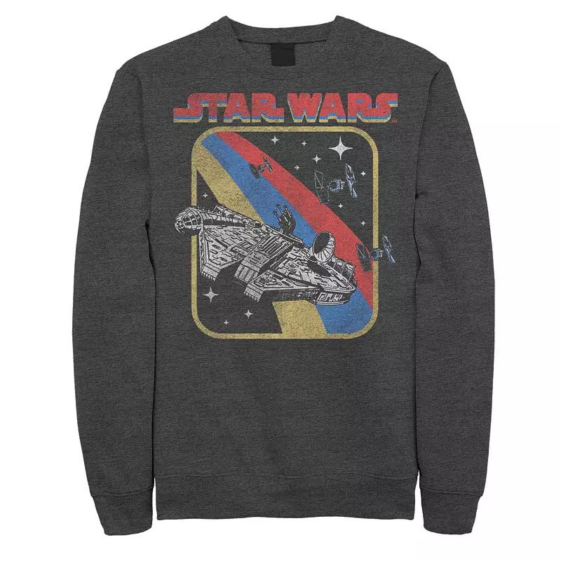 Men's Star Wars Retro Millennium Falcon Galaxy Space Fight Graphic Fleece,  Product Image