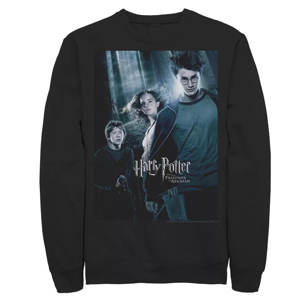 Men's Harry Potter And The Prisoner Of Azkaban Forbidden Forest Fleece Graphic Pullover, Size: XL, Black Product Image