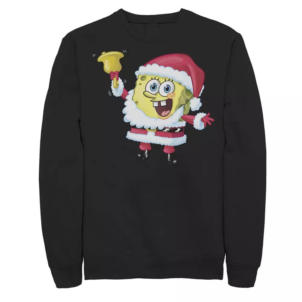 Men's Nickelodeon SpongeBob SquarePants Santa Claus Sweatshirt,  Product Image