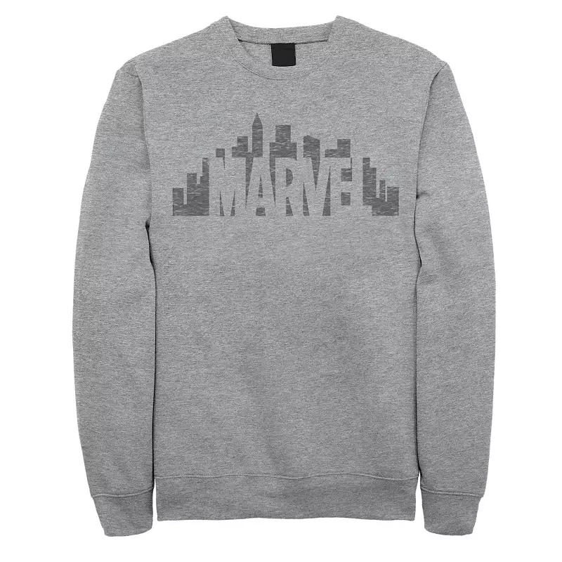Men's Marvel City Skyline Logo Fade Sweatshirt,  Product Image