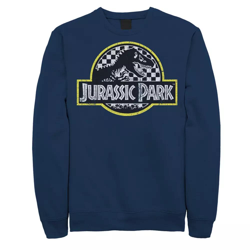 Men's Jurassic Park Checkered Classic Logo Sweatshirt,  Product Image