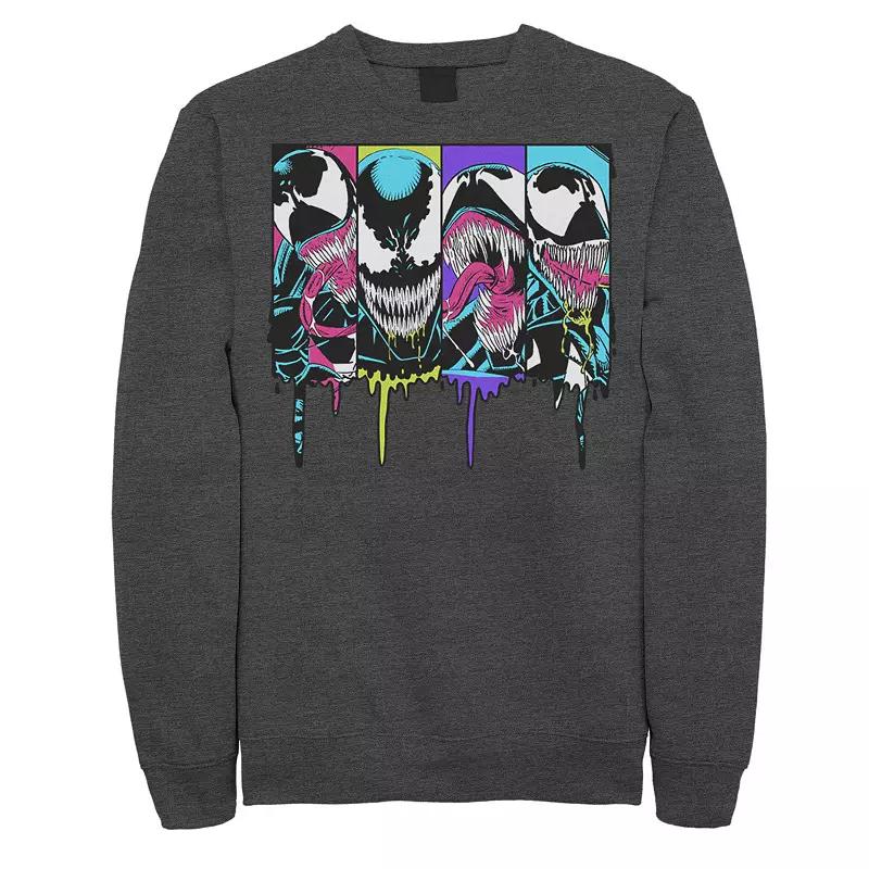 Men's Marvel Venom Colorful Dripping Comic Panel Sweatshirt,  Product Image