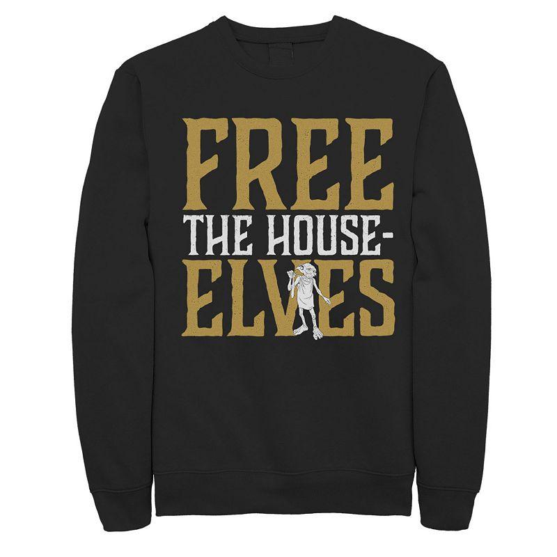 Men's Harry Potter Dobby Free The House-Elves Fleece Graphic Pullover,  Product Image