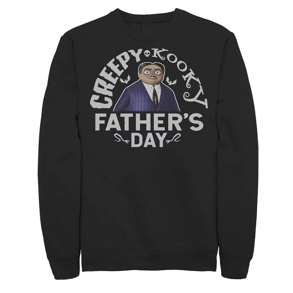 Men's The Addams Family Gomez Creepy Kooky Father's Day Sweatshirt, Size: Large, Black Product Image
