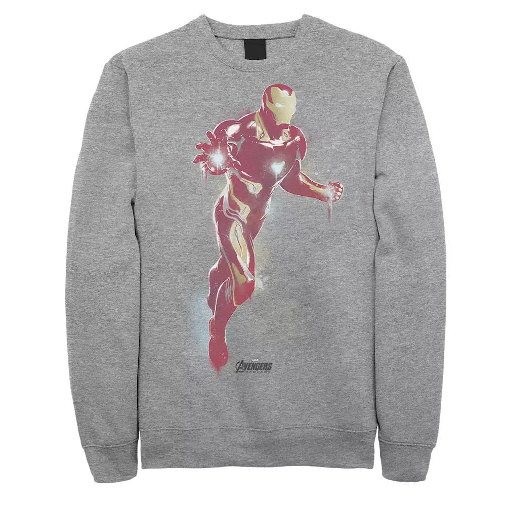 Men's Marvel Avengers: Endgame Iron Man Spray Paint Sweatshirt,  Product Image