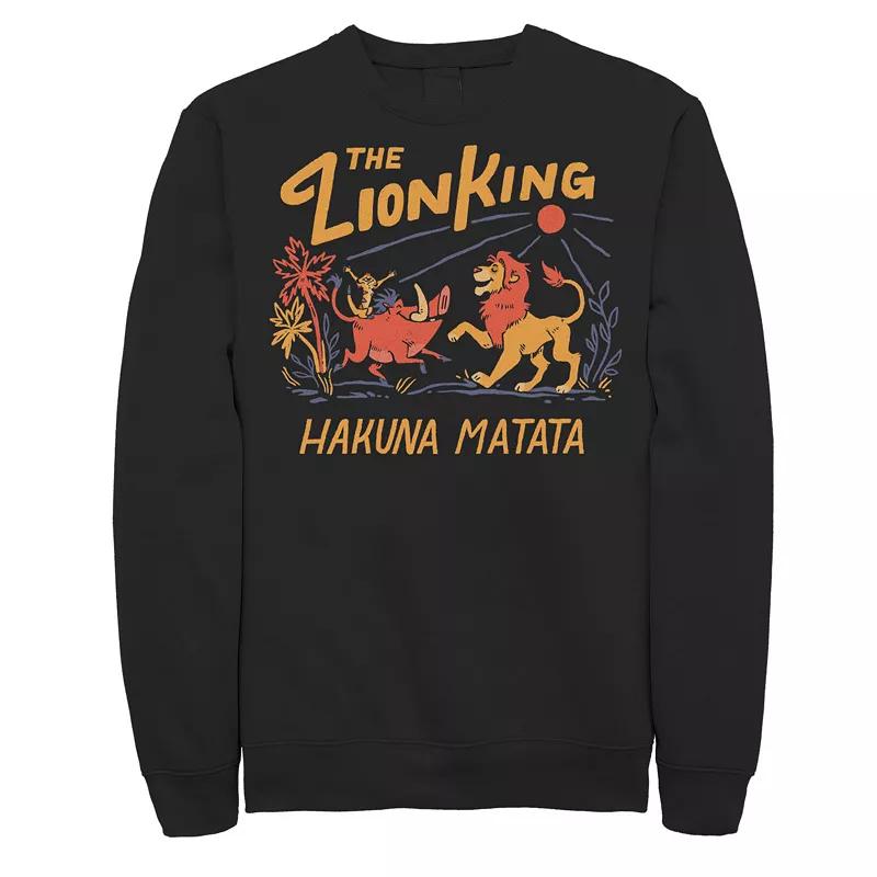 Disney's The Lion King Hakuna Matata Bold Text Men's Sweatshirt,  Product Image