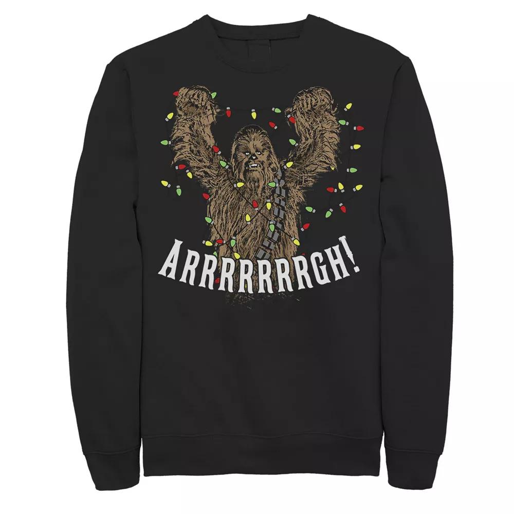 Men's Star Wars Chewbacca Roar Christmas Lights Sweatshirt,  Product Image