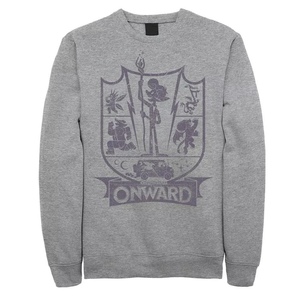 Men's Disney/Pixar Onward Ian Character Badge Sweatshirt, Size: Small, Athletic Grey Product Image