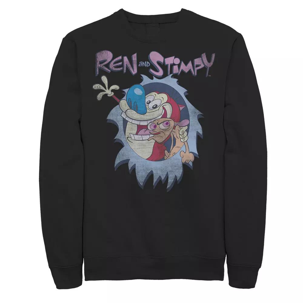 Men's Ren & Stimpy Burst Logo Fleece,  Product Image