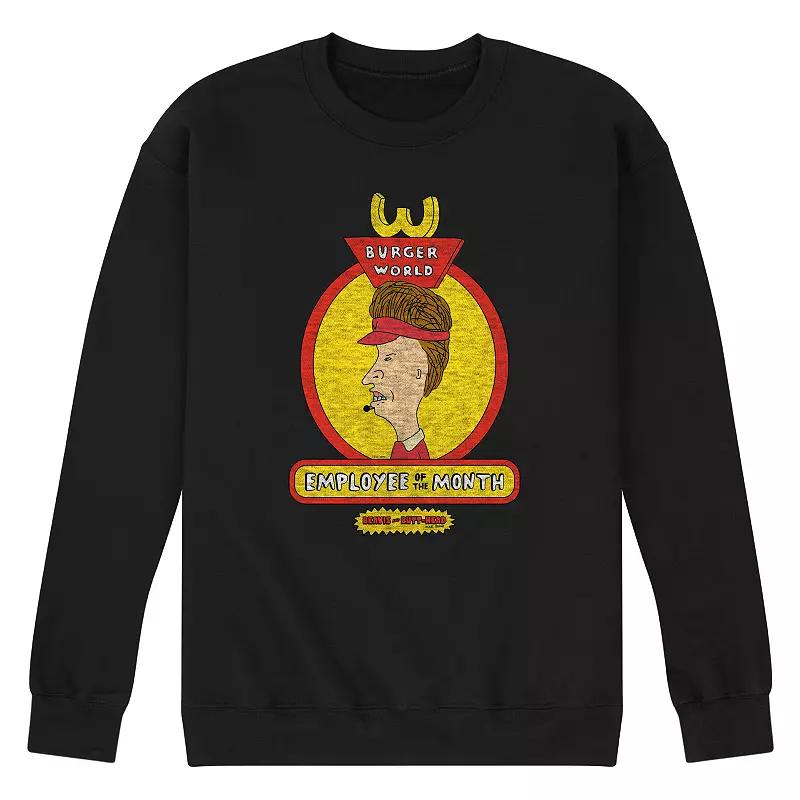 Mens Beavis And Butthead Employee Of The Month Sweatshirt Blue Product Image