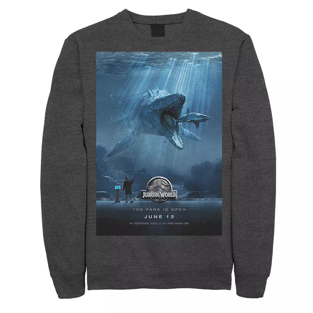 Men's Jurassic World Mosasaurus Movie Poster Sweatshirt,  Product Image