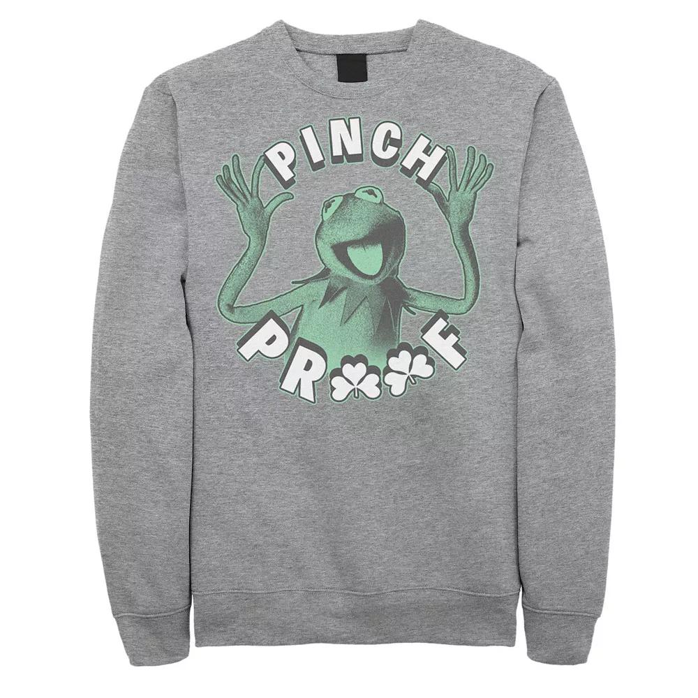 Disney's Muppets Kermit The Frog Men's St. Patrick's Day Pinch Proof Sweatshirt,  Product Image