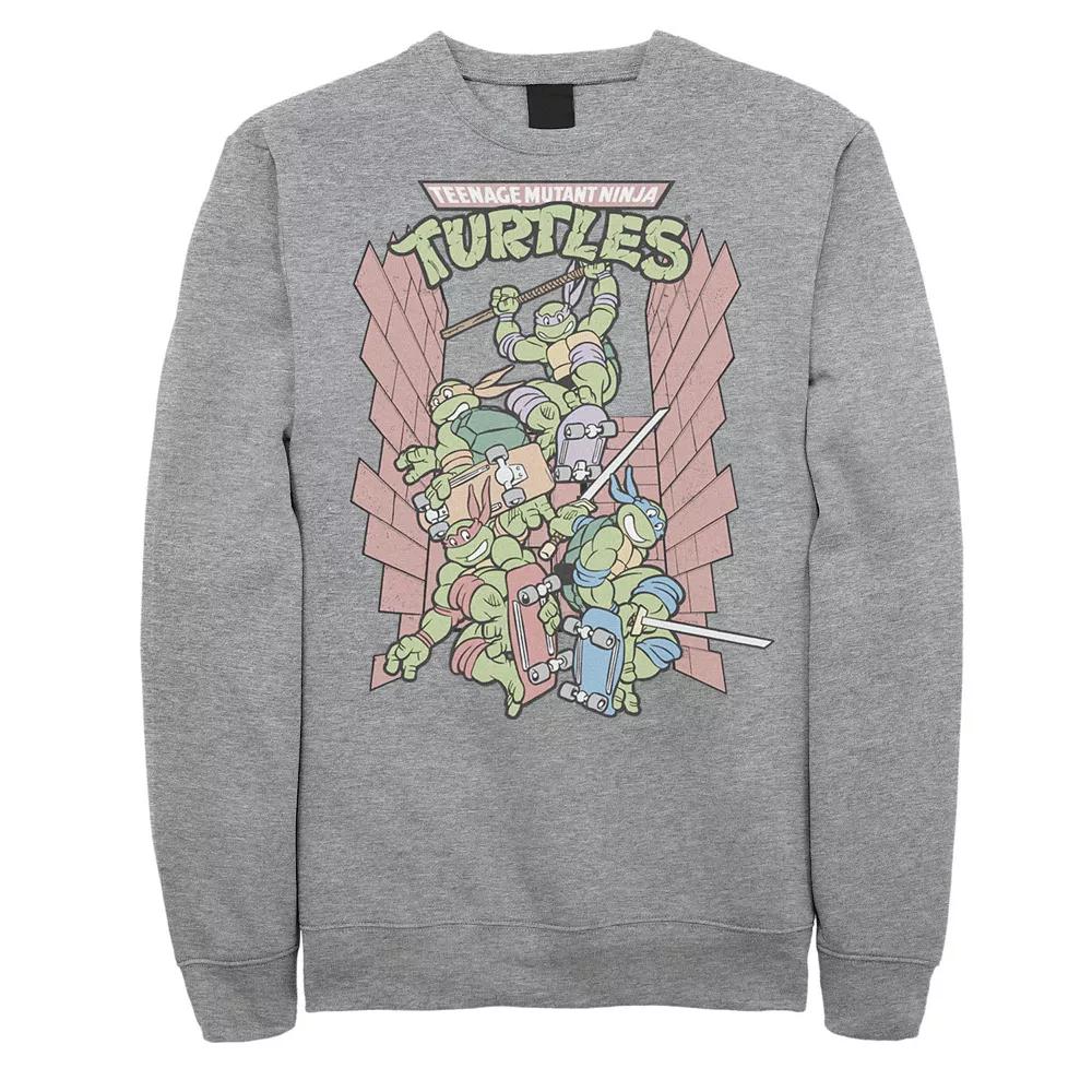 Big & Tall Nickelodeon Teenage Mutant Ninja Turtles Skateboarding Group Fleece Sweatshirt, Men's,  Product Image