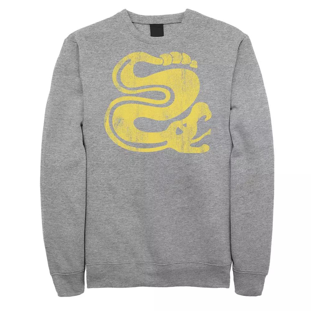 Men's Hidden Temple Yellow Snake Distressed Sweatshirt,  Product Image