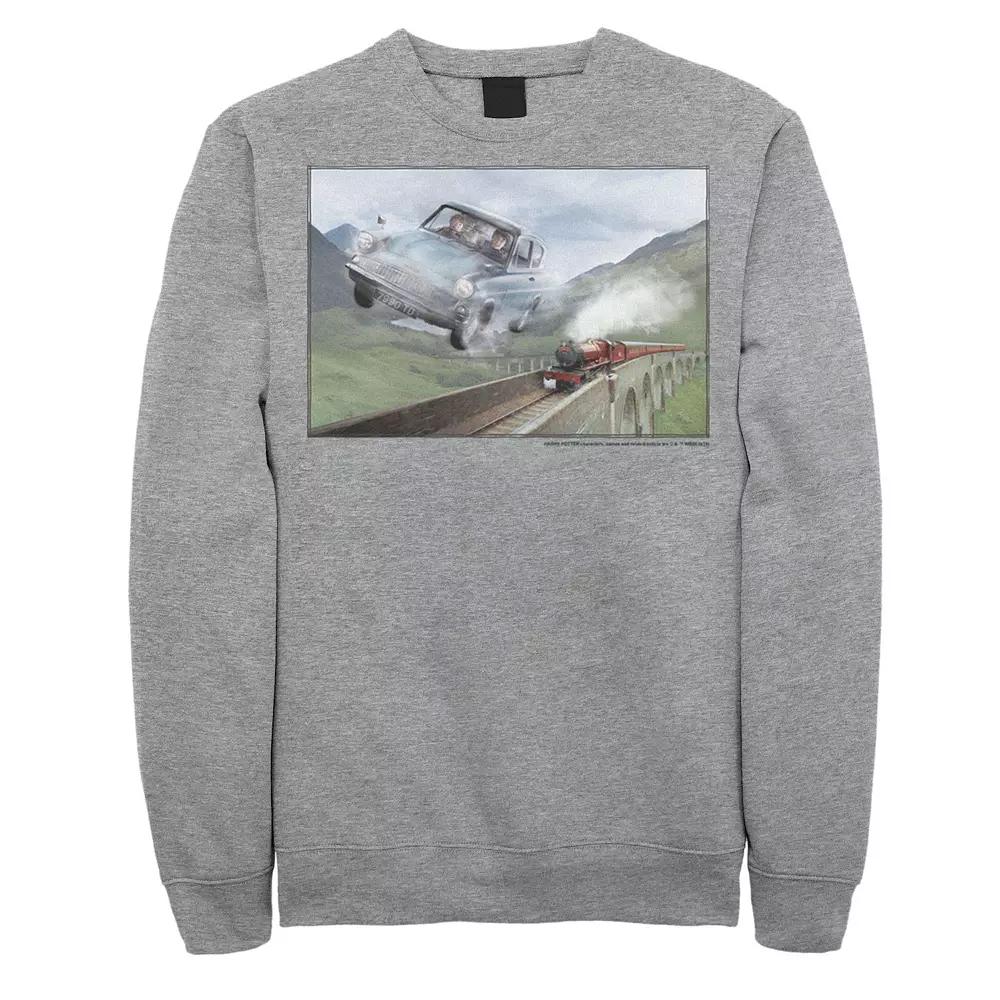 Men's Harry Potter Racing The Hogwarts Express Portrait Sweatshirt,  Product Image