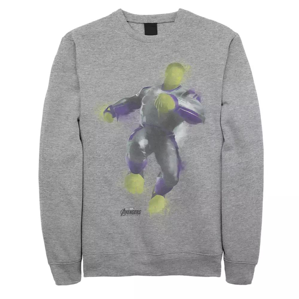 Men's Marvel Avengers Endgame Hulk Spray Paint Sweatshirt,  Product Image