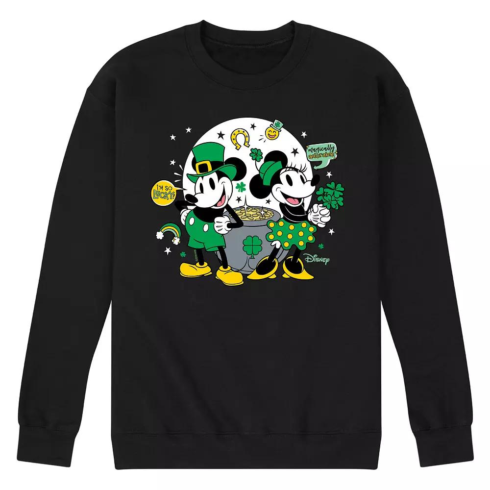 Disney's Mickey & Minnie Mouse Pot Of Gold Fleece Sweatshirt, Men's,  Product Image