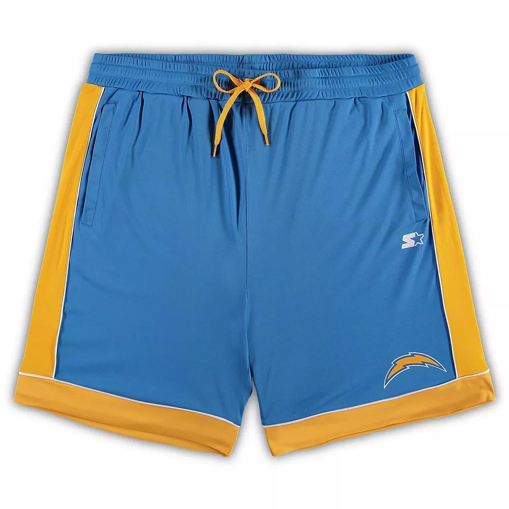 Mens Starter Powder Blue/Gold Los Angeles Chargers Fan Favorite Fashion Shorts Product Image