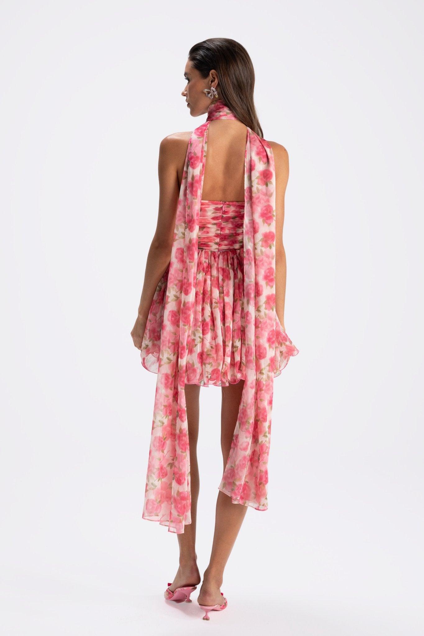Chloe Dress (Pink Print) (Final Sale) Product Image