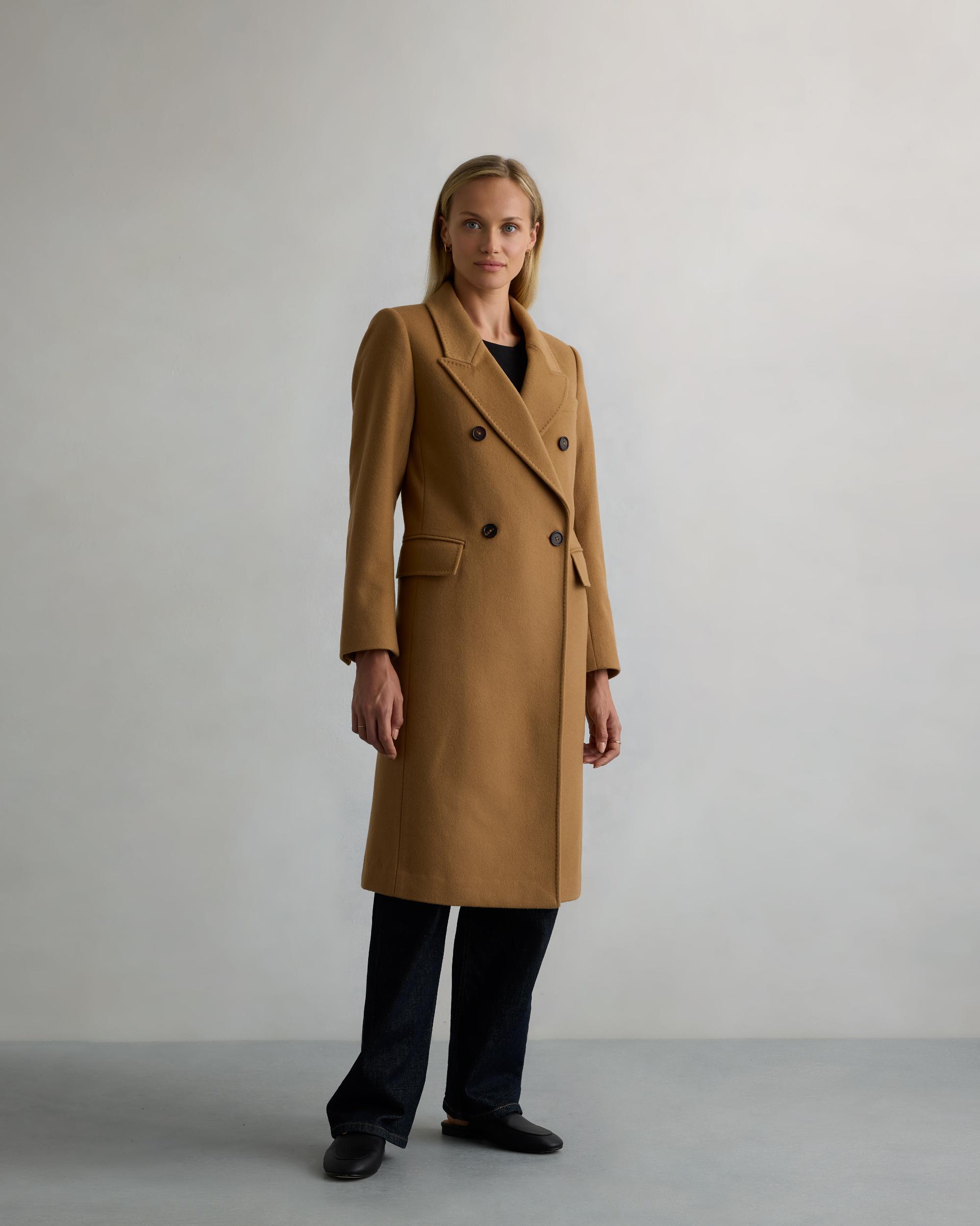 Quince | Women's Italian Wool Double-Breasted Coat Wool/Nylon Product Image