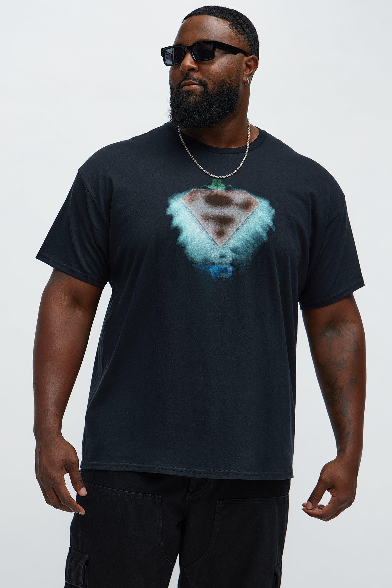 Superman Heart Of Hero Short Sleeve Tee - Black Male Product Image