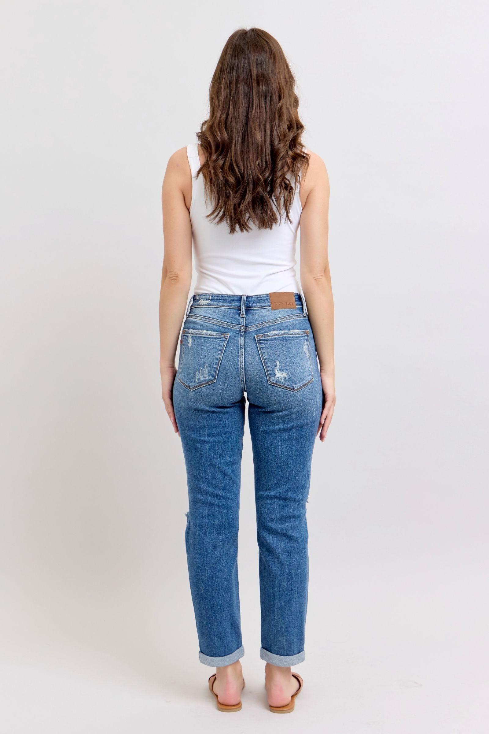 MILLIE DESTROYED BOYFRIEND JEANS Product Image