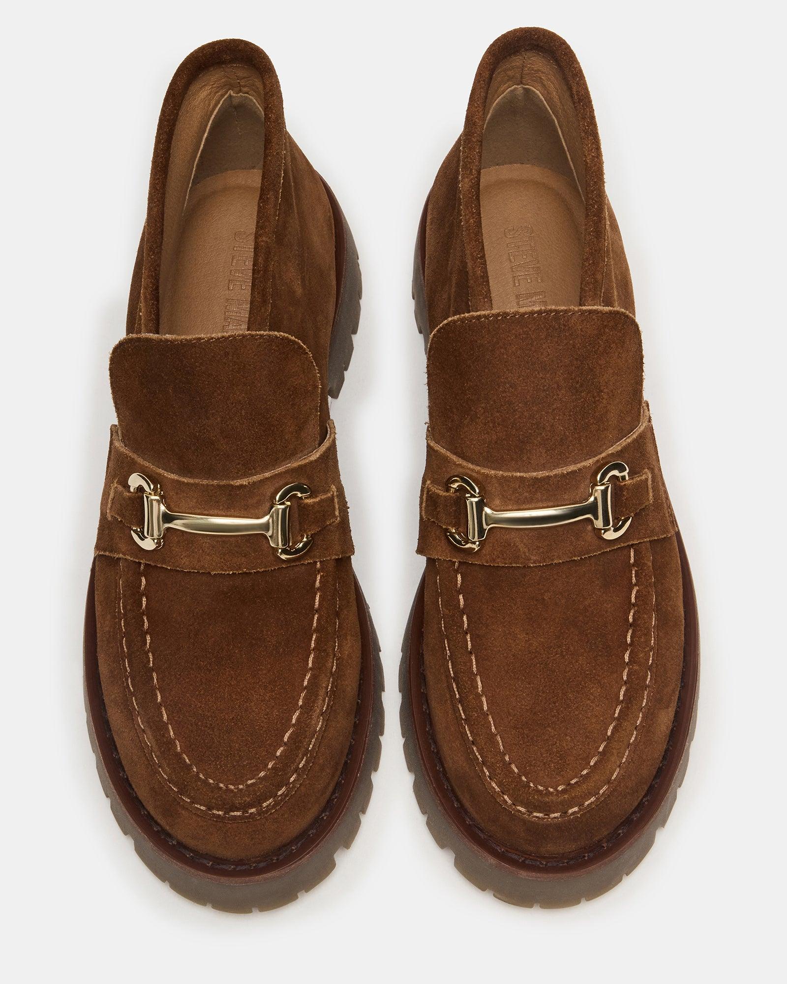 LEON FAUX FUR CHOCOLATE BROWN SUEDE Female Product Image