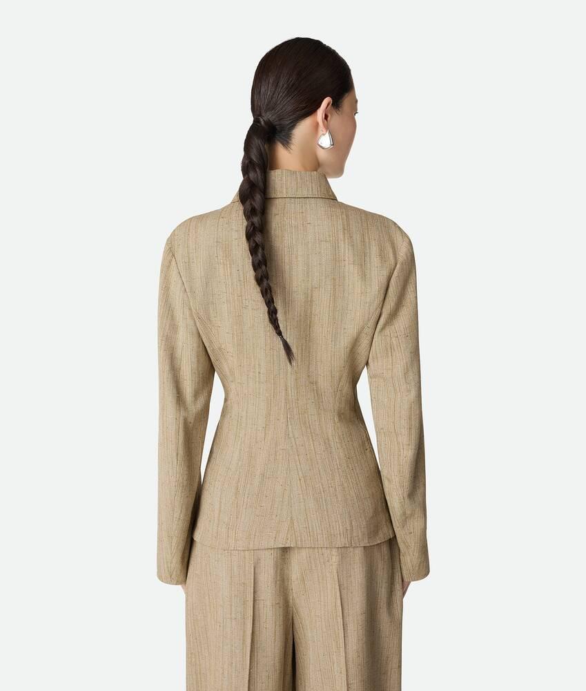 Women's Viscose Silk Shirt Jacket in Algae Product Image