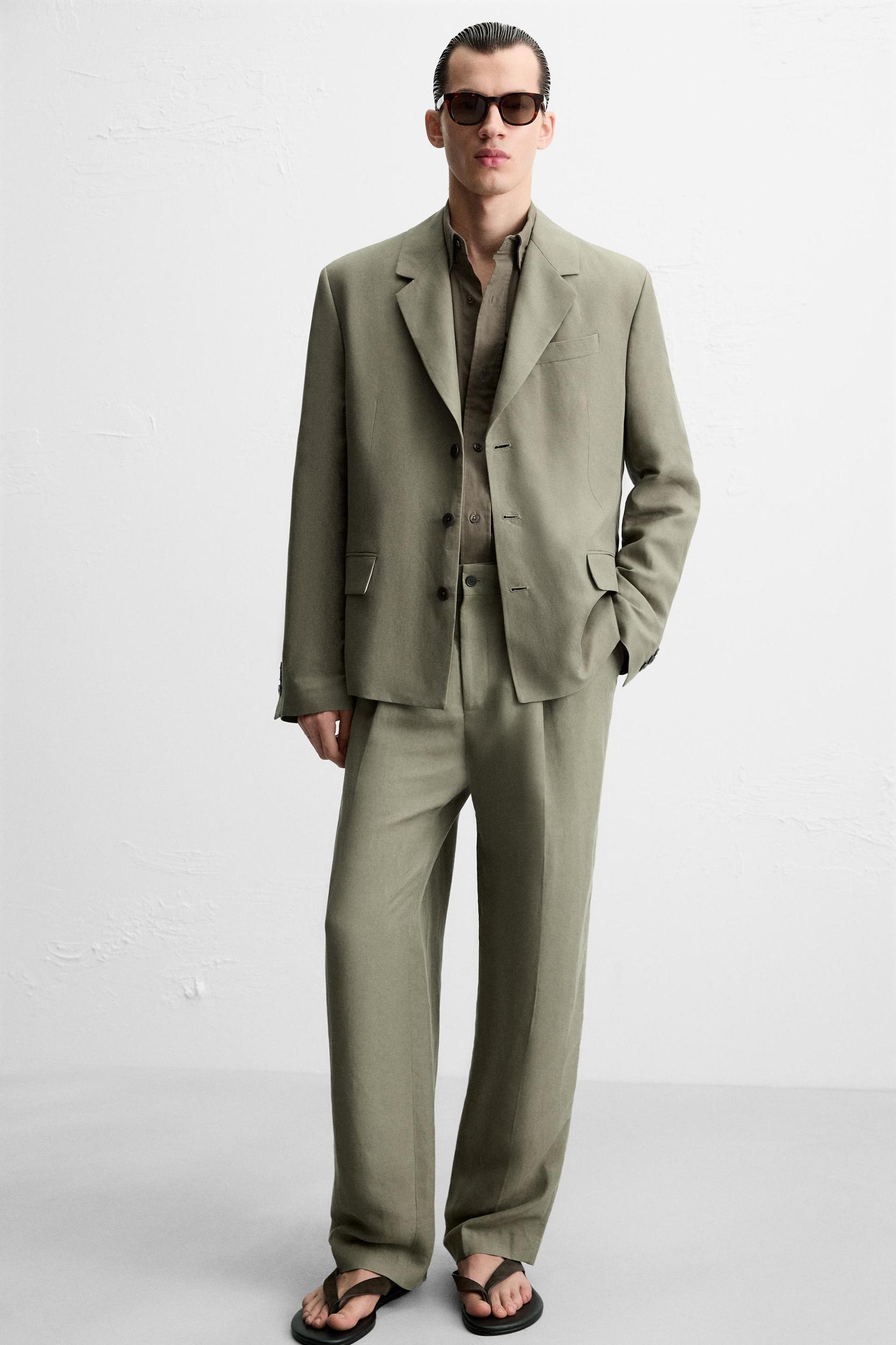 LYOCELL - LINEN SUIT PANTS Product Image