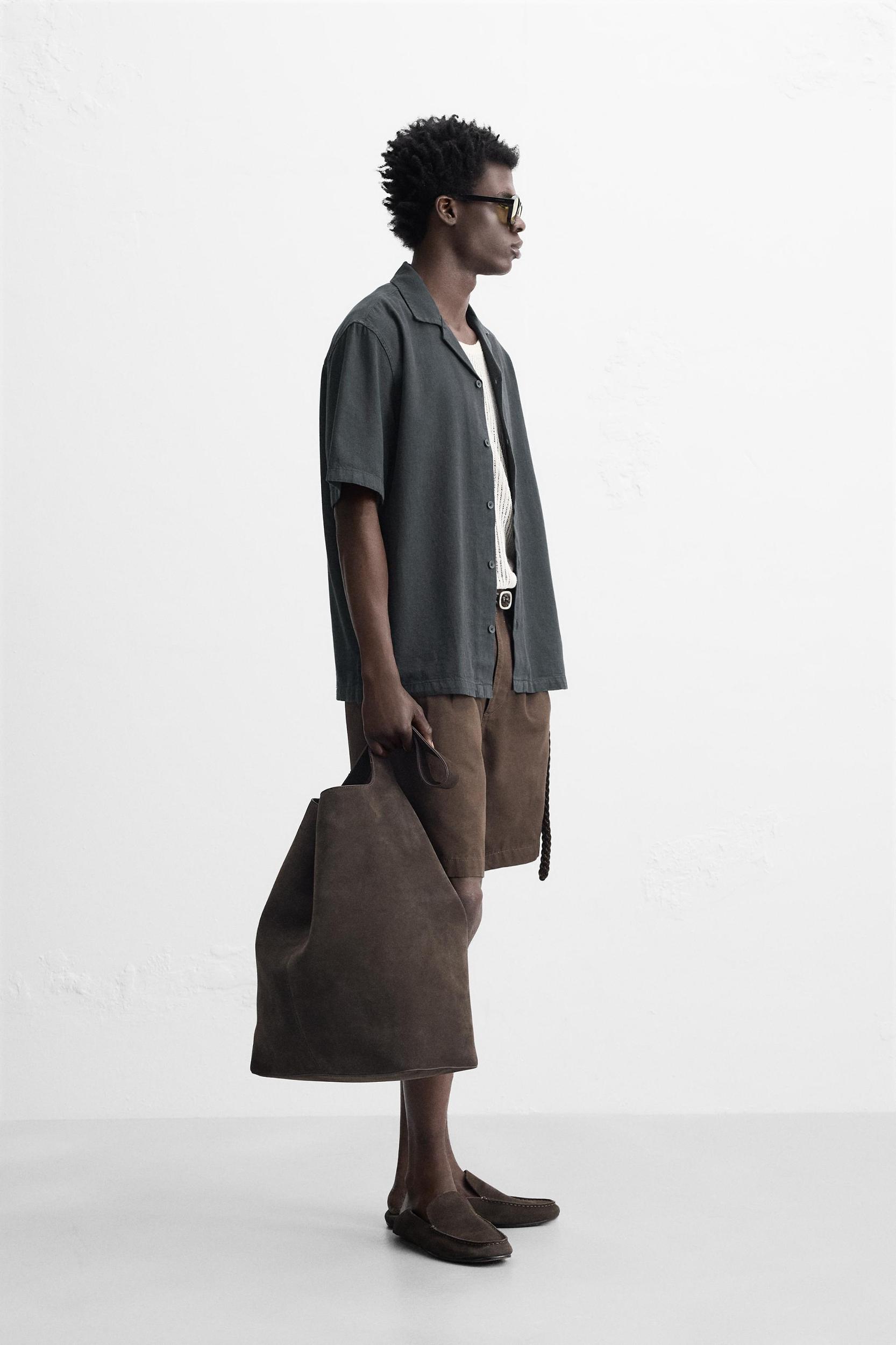 COTTON - LINEN BLEND SHIRT Product Image