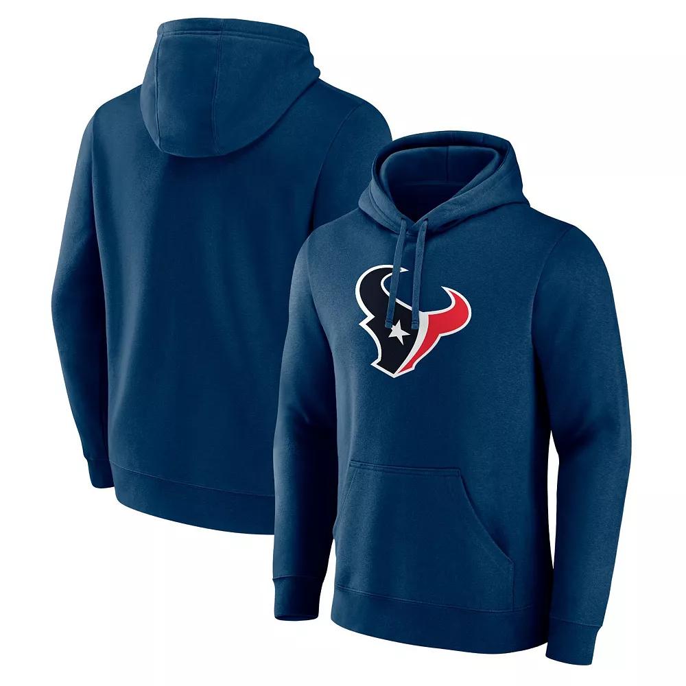 Men's Fanatics  Navy Houston Texans Primary Logo Pullover Hoodie, Size: Large, Blue Product Image