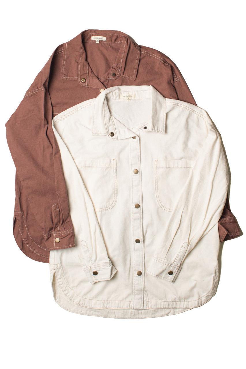 Twill Shacket Product Image