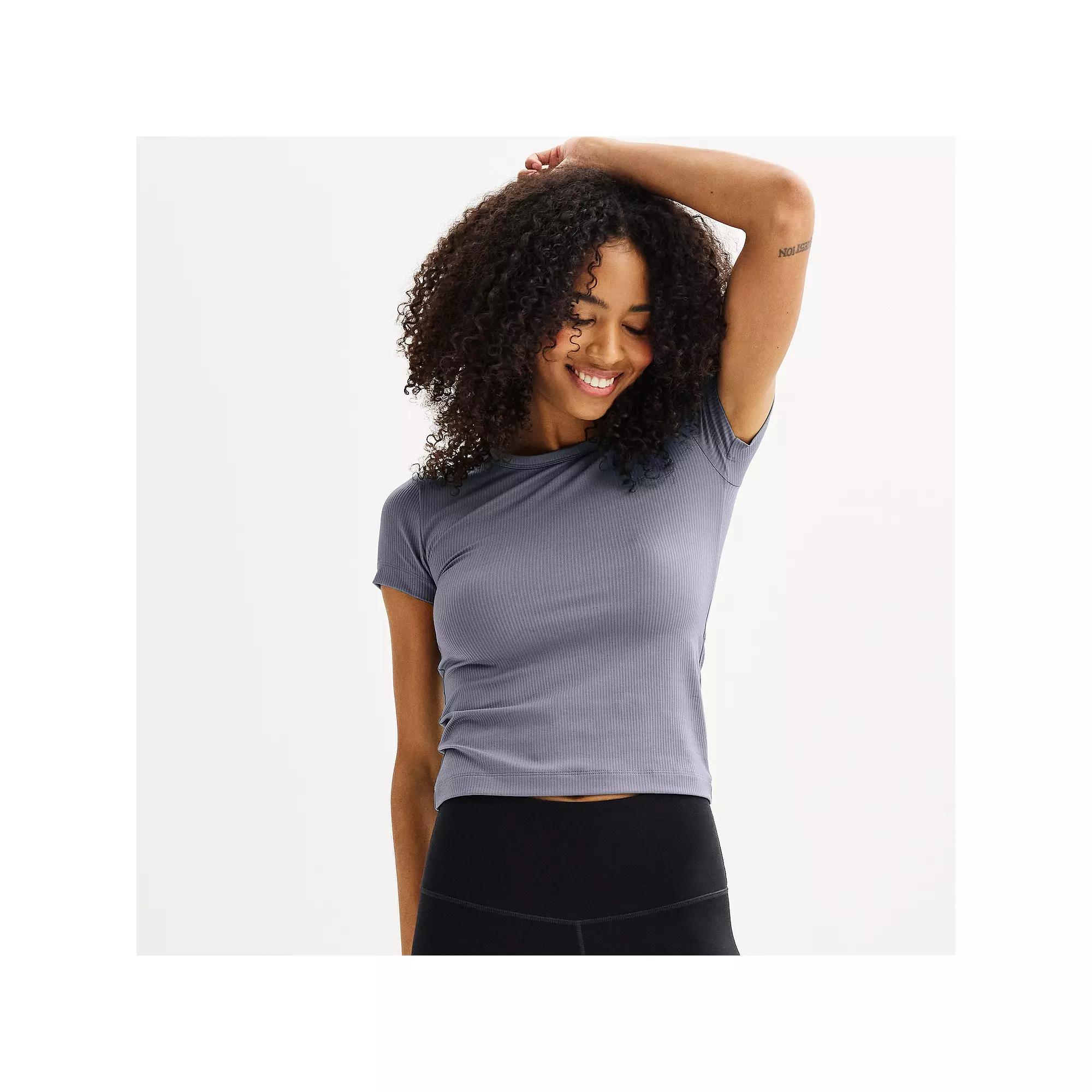 Women's FLX Balance Core Short Sleeve Tee, Size: Large, Pink Sand Product Image