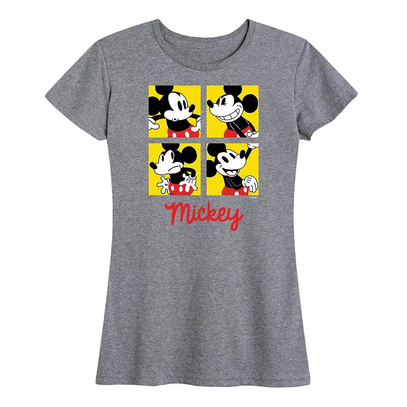 Disney's Mickey Mouse Women's Grid Graphic Tee,  Product Image