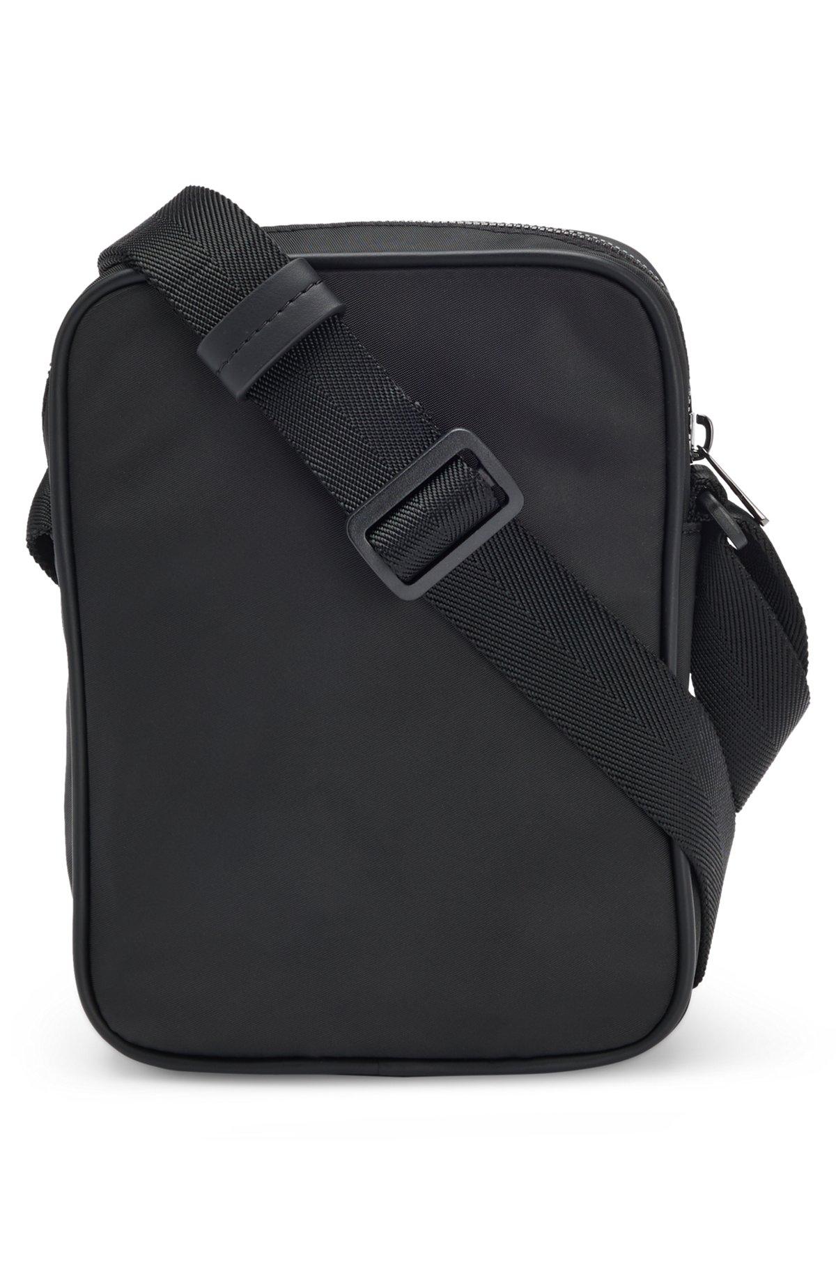 Reporter bag in structured twill with metallic stacked logo Product Image