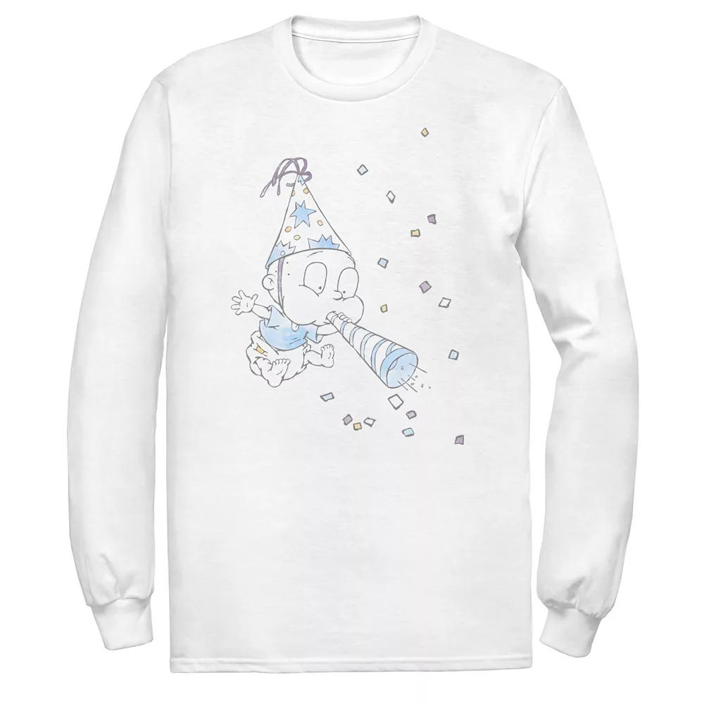 Men's Rugrats Tommy Birthday Watercolor Long Sleeve Tee,  Product Image