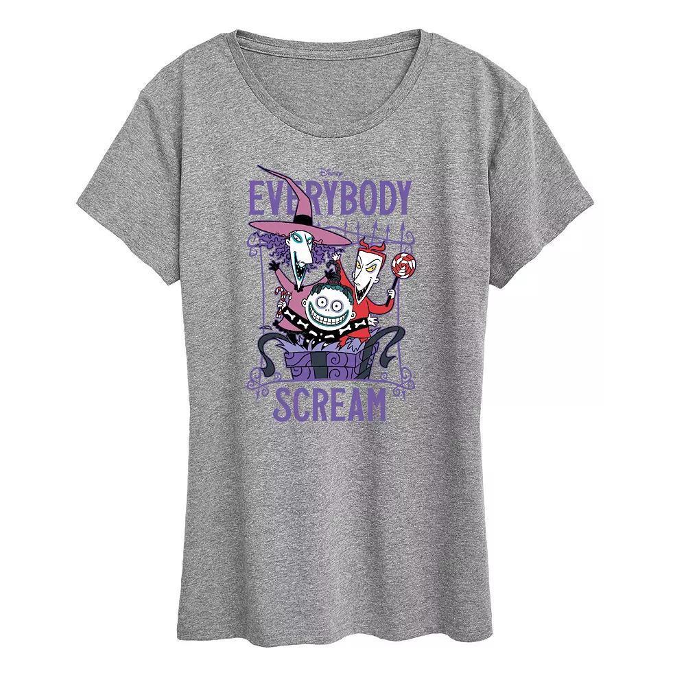 Disney's Nightmare Before Christmas Women's Everybody Scream Graphic Tee, Girl's,  Product Image