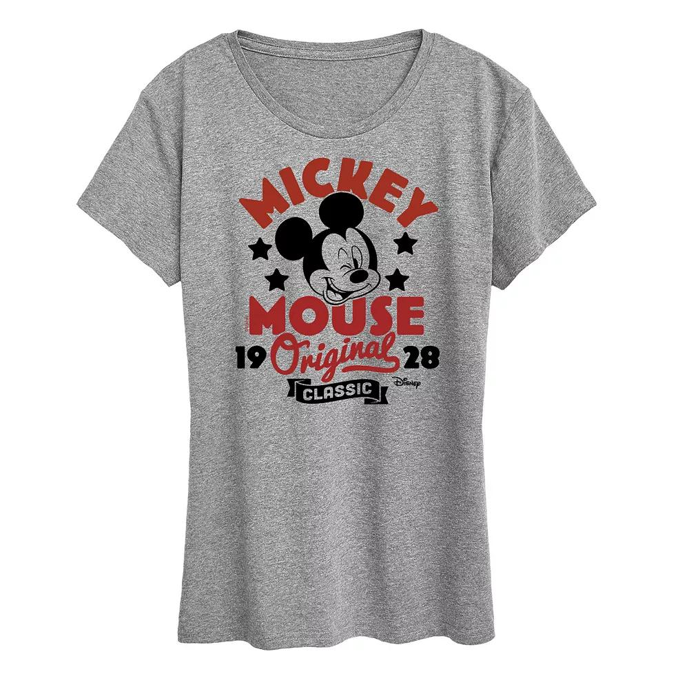 Disney's Mickey Mouse Women's Original Badge Graphic Tee,  Product Image