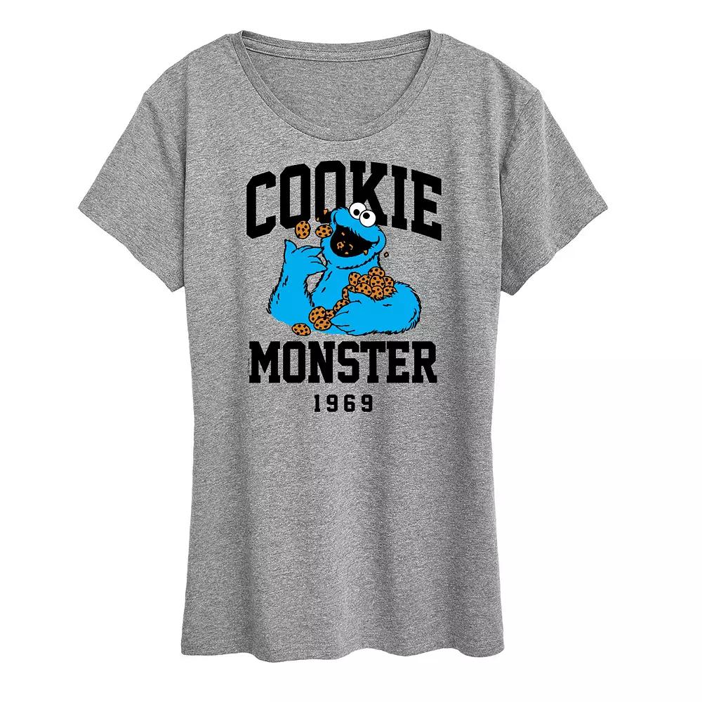 Women's Sesame Street Cookie Monster Graphic Tee,  Product Image