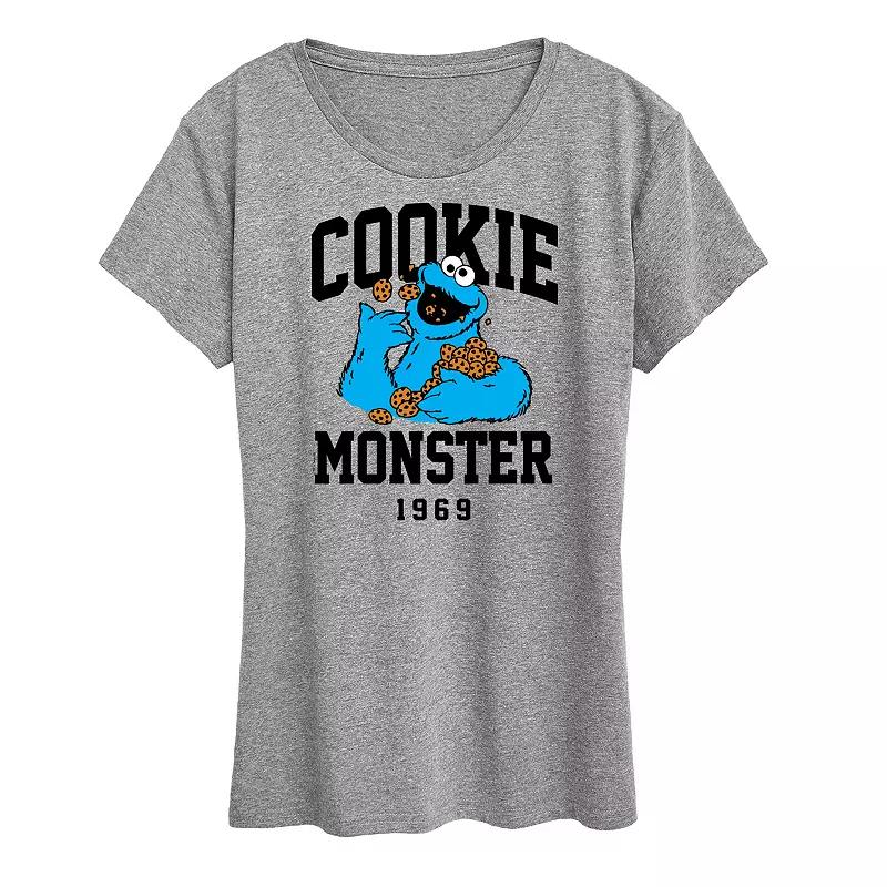 Women's Sesame Street Cookie Monster Graphic Tee,  Product Image