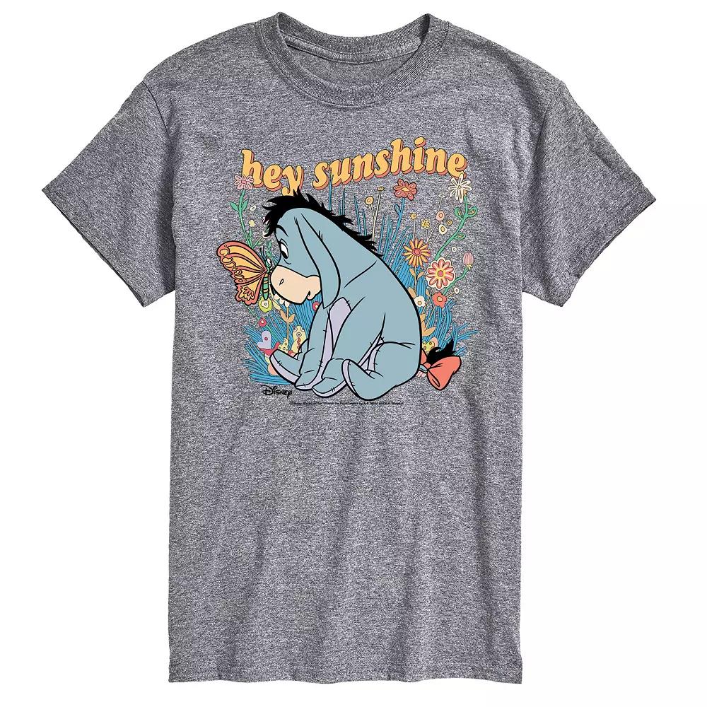 Disney's Winnie the Pooh Big & Tall Butterfly Flowers Graphic Tee, Men's,  Product Image