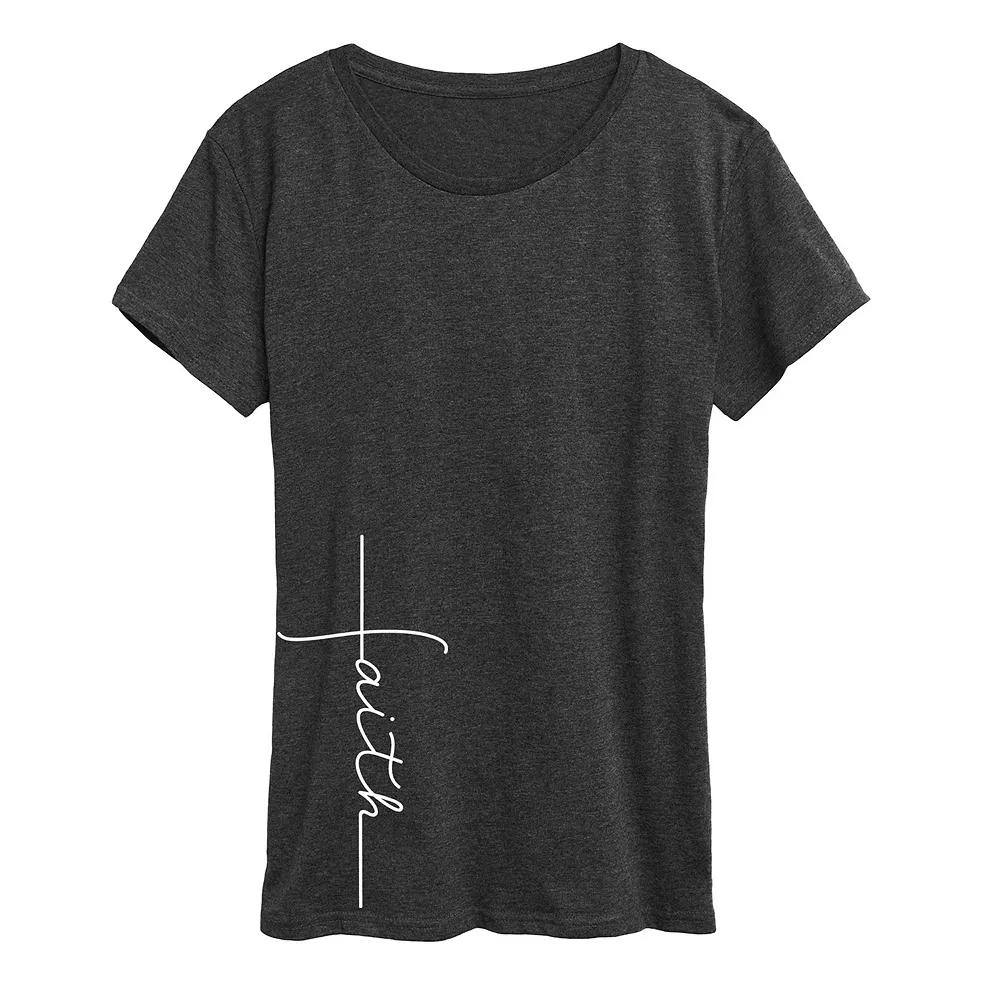 Women's Faith Cross Graphic Tee,  Product Image
