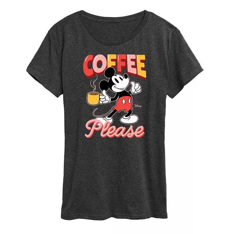 Disney's Mickey Mouse Women's Coffee Graphic Tee,  Product Image
