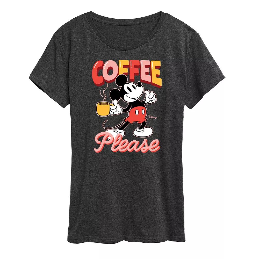 Disney's Mickey Mouse Women's Coffee Graphic Tee,  Product Image